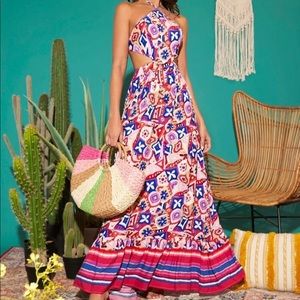 floral maxi dress